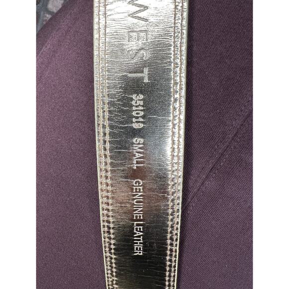 Nine west belt Genuine leather gold y2k small - Picture 10 of 10
